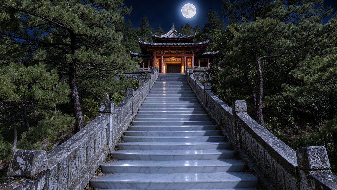 Scene editing: remove the hikers and relight the scene with moonlight in 16:9