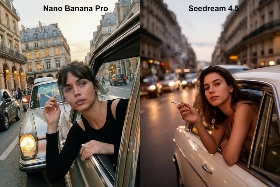 Generation Performance in Nano Banana Pro vs Seedream 4.5