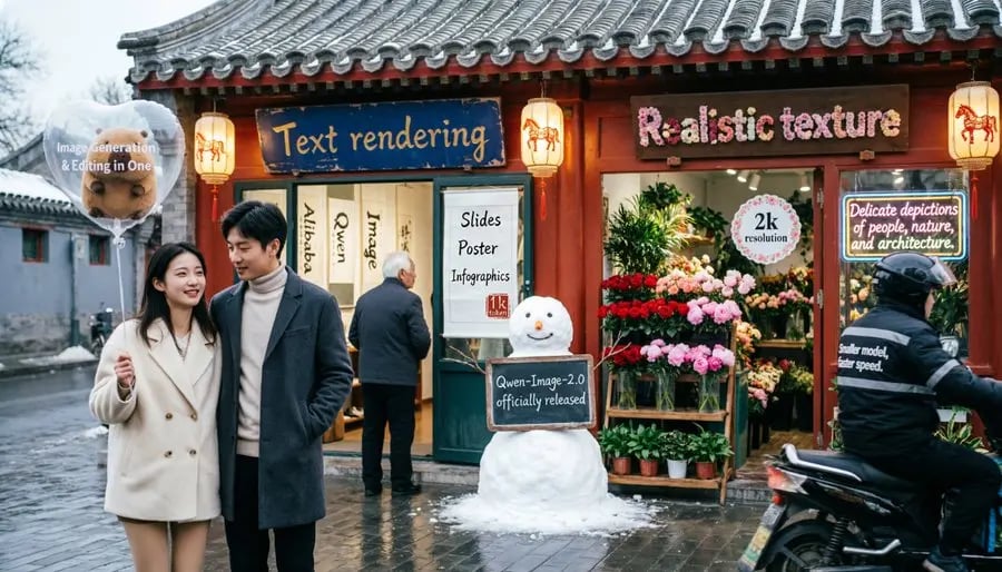 更强的语义遵循能力：Qwen-Image API 精准生成细节丰富的逼真图像