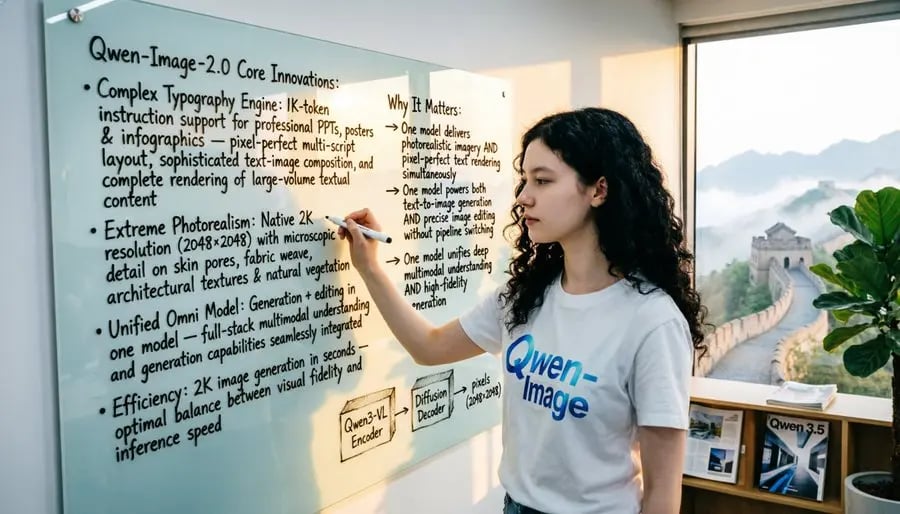 Qwen Image 2.0 API：升级的统一图像生成与编辑