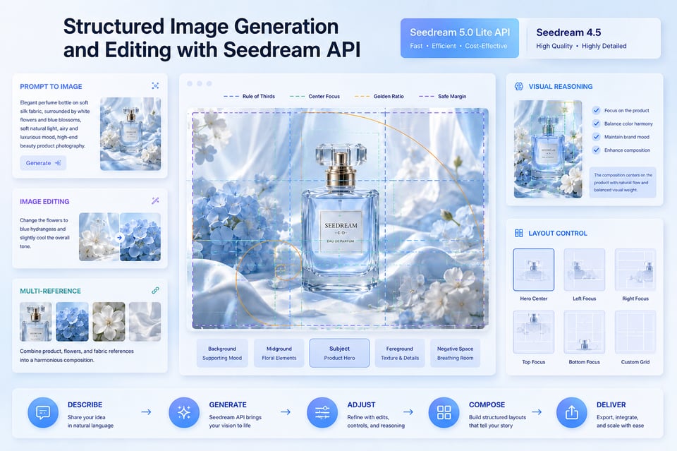 Structured Image Generation and Editing with Seedream API