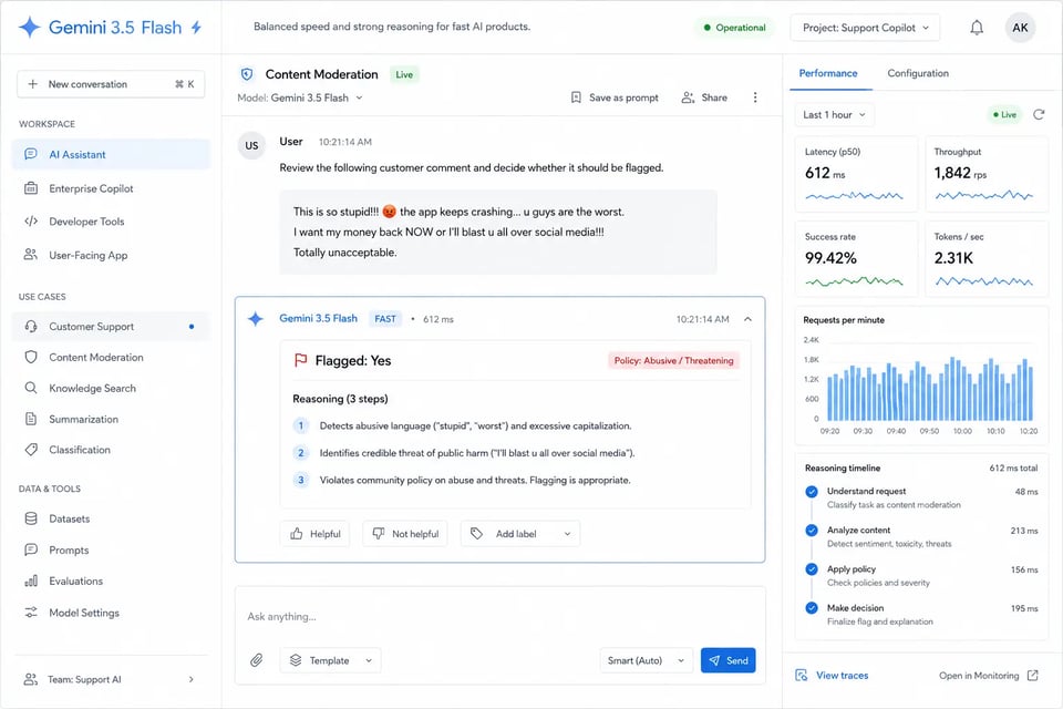 Gemini 3.5 Flash API Brings Frontier Intelligence to Fast AI Products