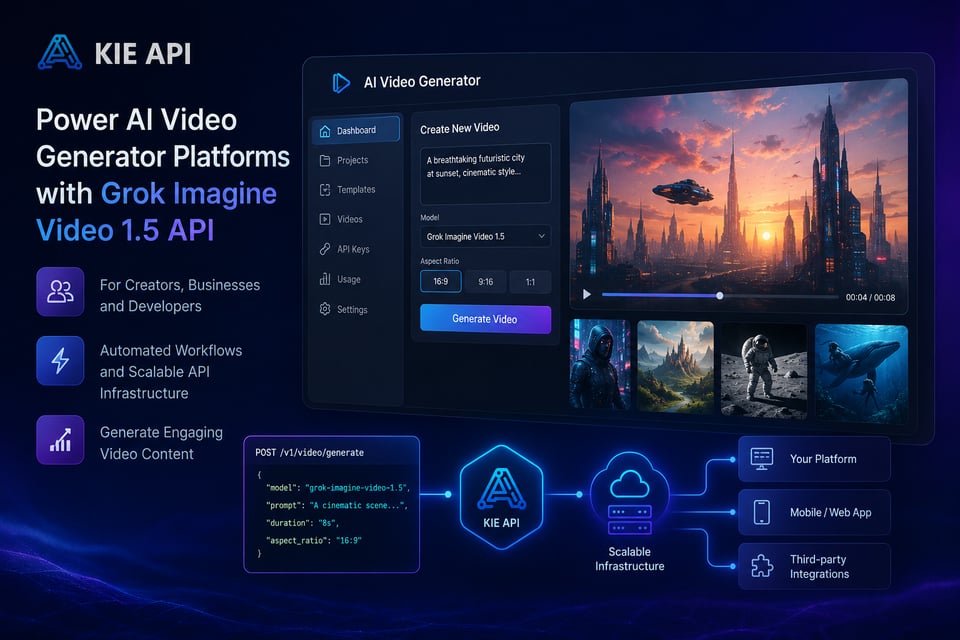 Build AI Video Generator Platforms with Grok Imagine Video 1.5 API