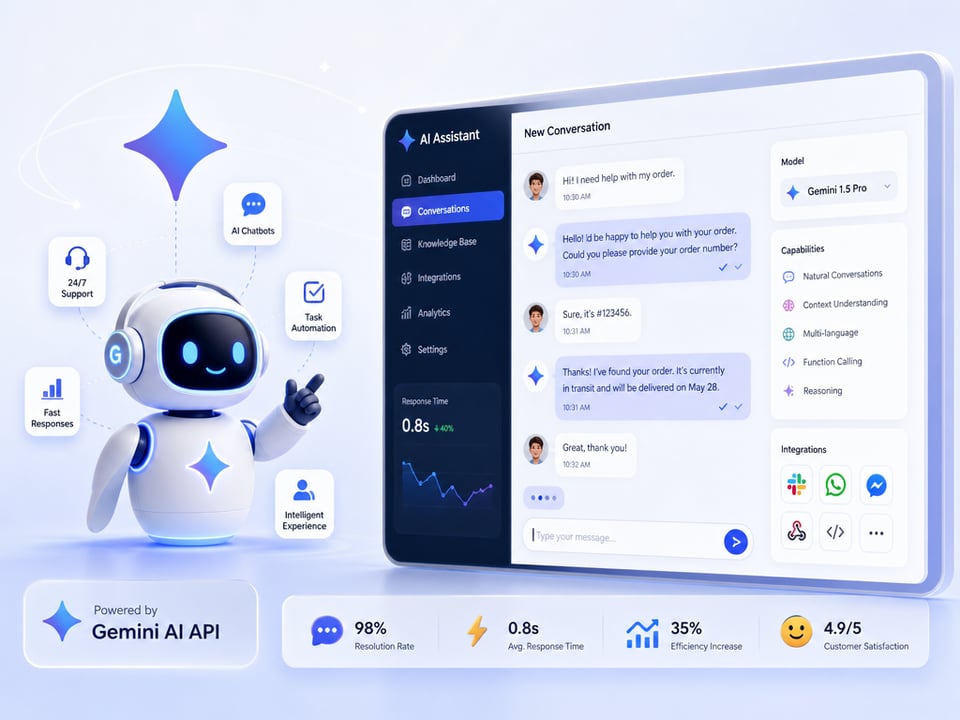 Create AI Chatbots and AI Assistant Platforms With Gemini AI API