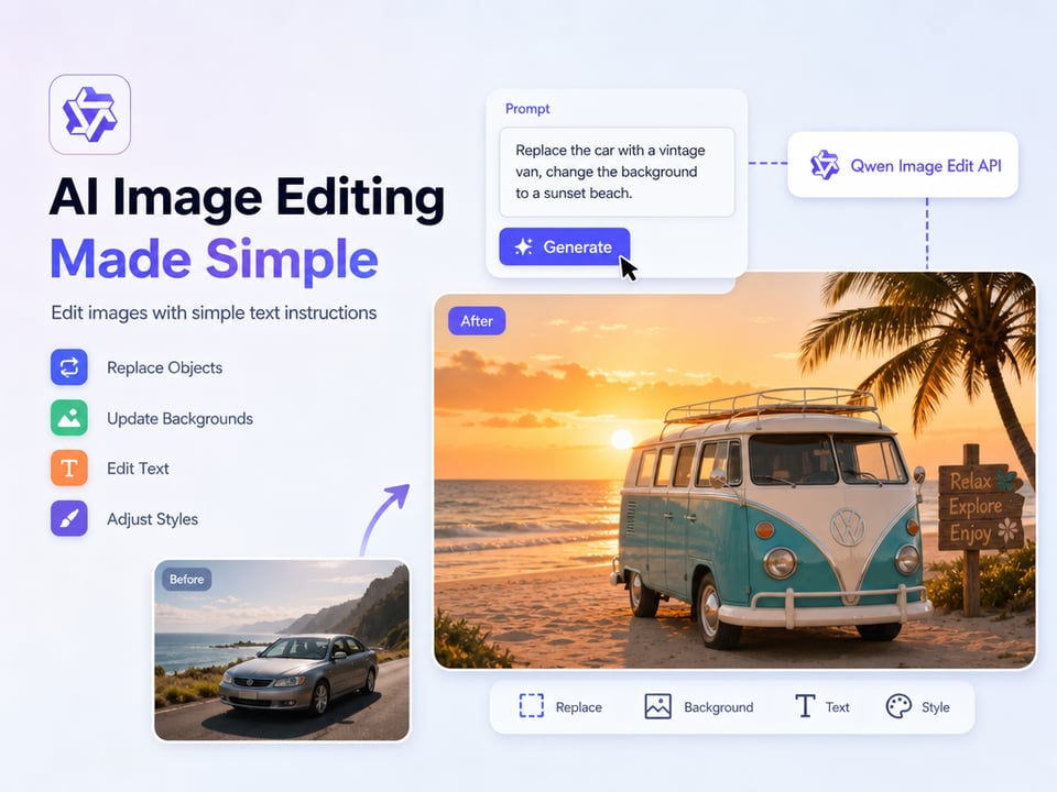 Prompt-Based Image Editing with Qwen Image Edit API