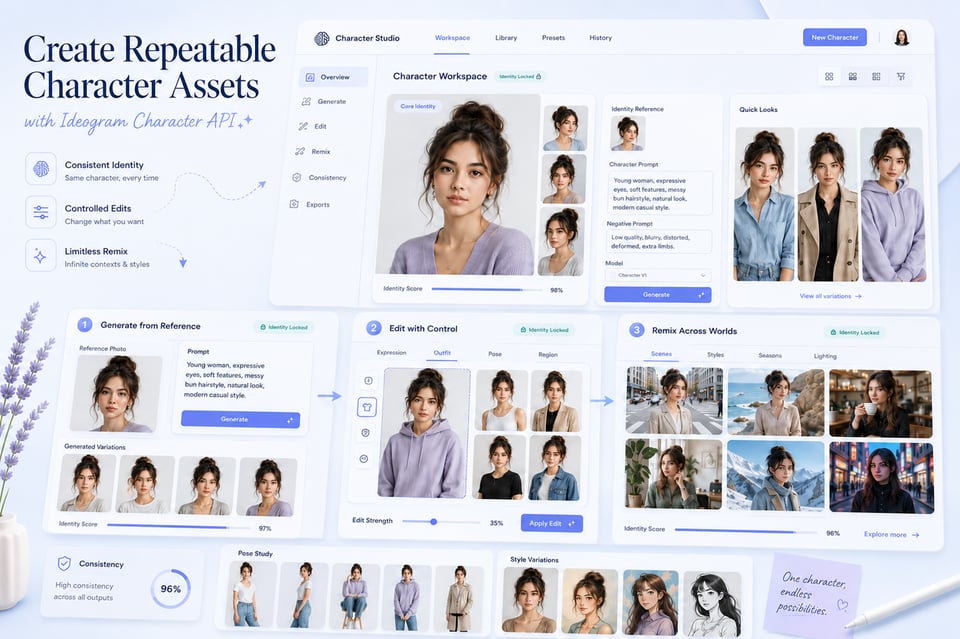 Präzise visuelle Steuerung durch die Ideogram Image Editing API