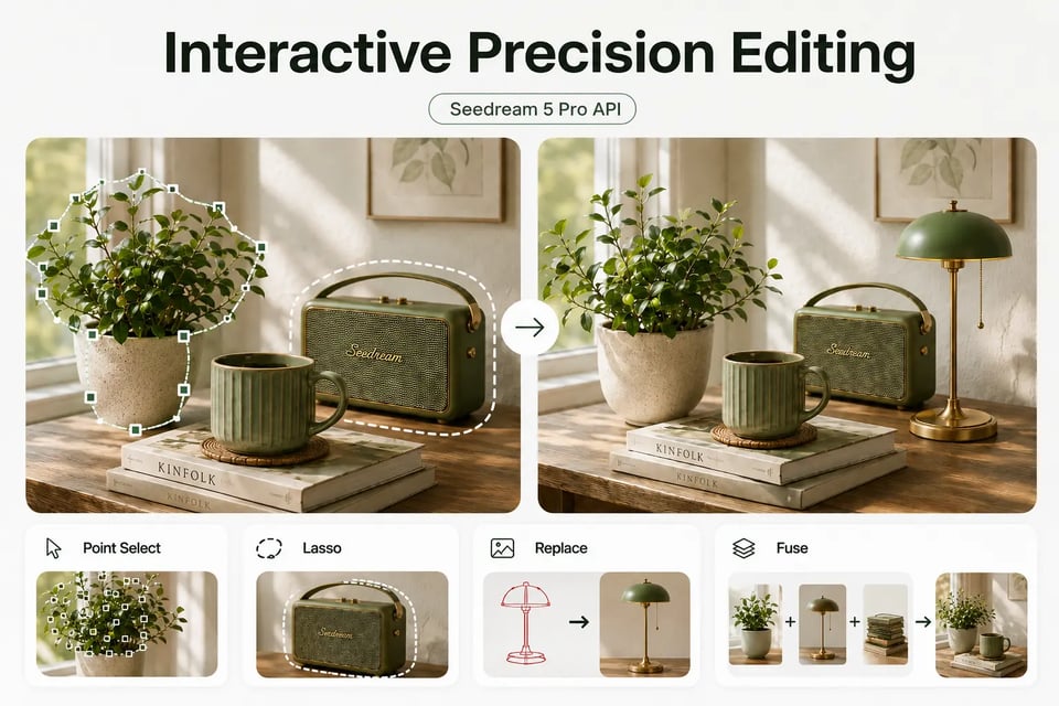 Interactive Precision Editing with Seedream 5 Pro API