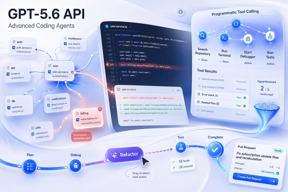 Agentes de código avanzados con la API de GPT-5.6