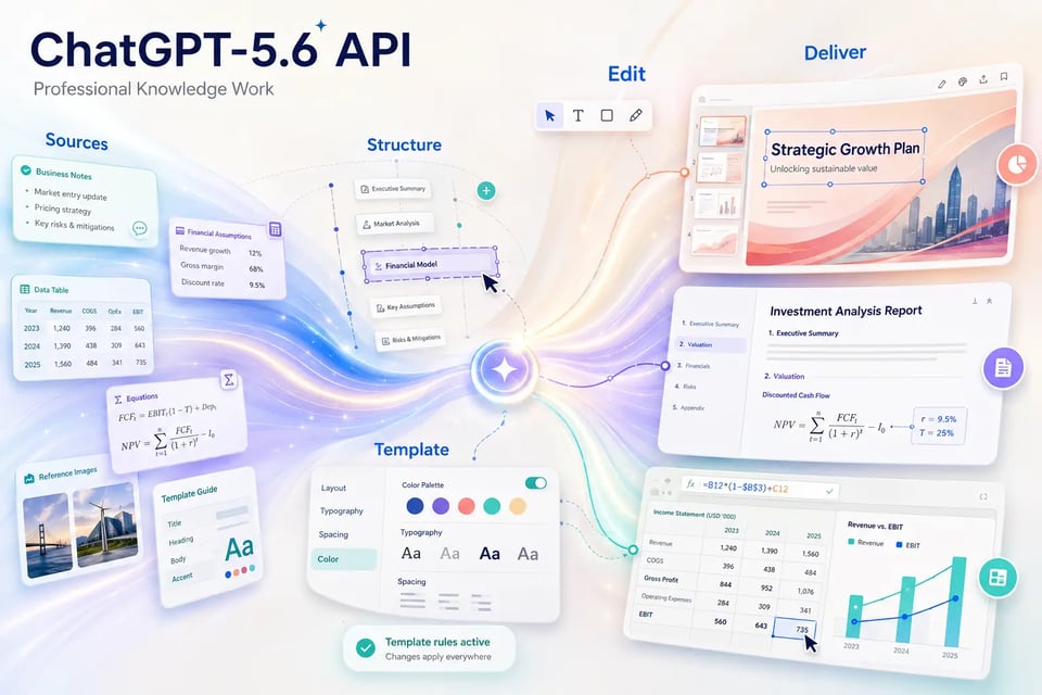 Trabajo del conocimiento profesional con la API de ChatGPT-5.6