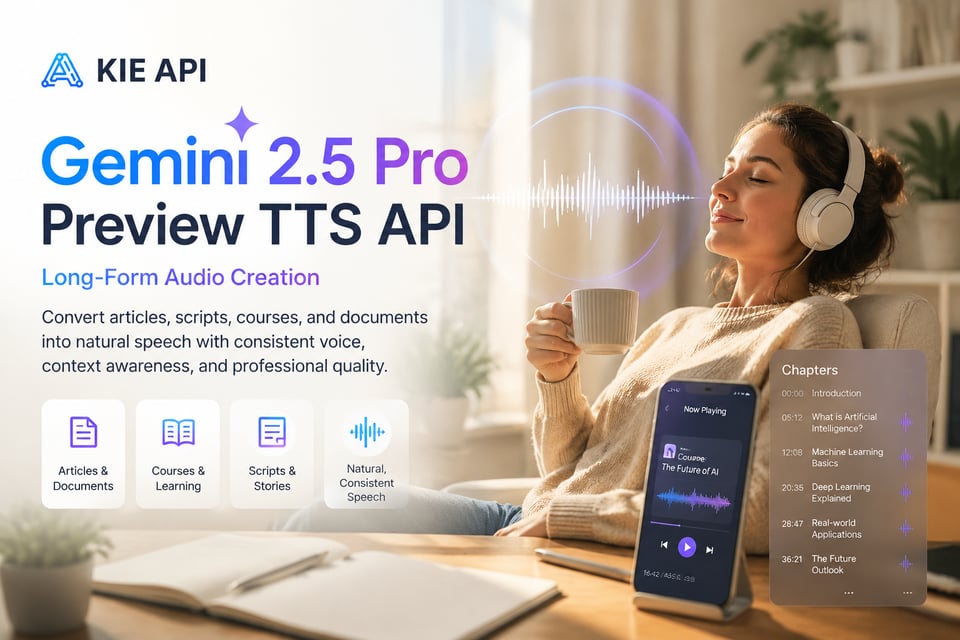 Long-Form Audio Creation with Gemini 2.5 Pro Preview TTS API