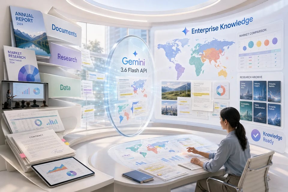 Enterprise Knowledge Processing Using Gemini 3.6 Flash API