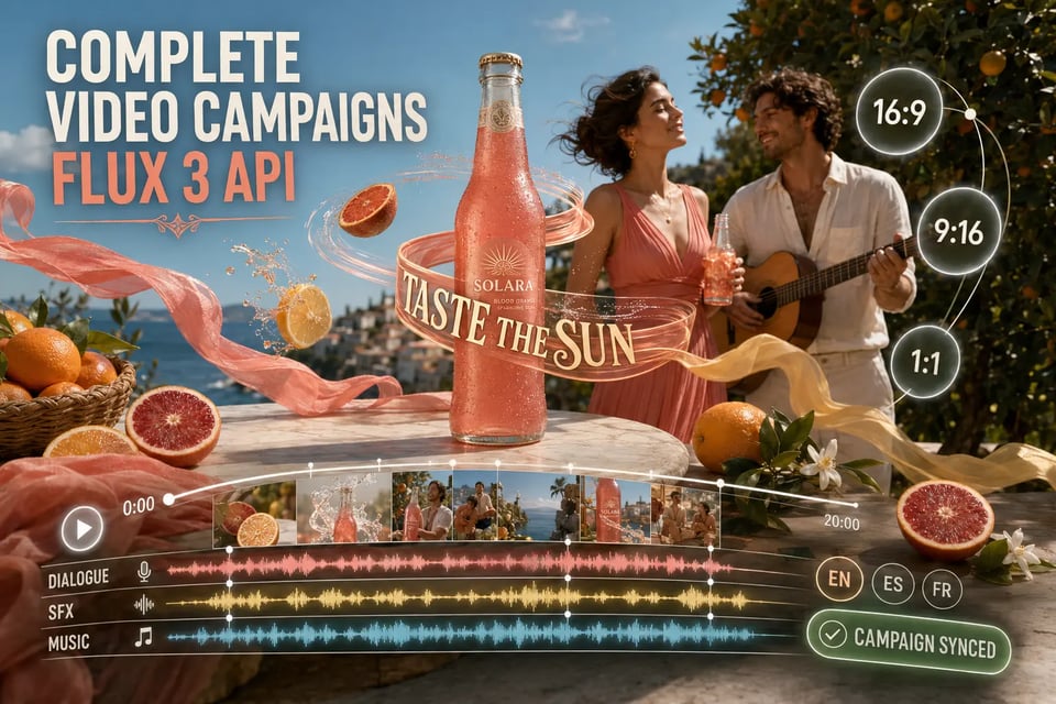 Produce Complete Video Campaigns with Flux 3 API