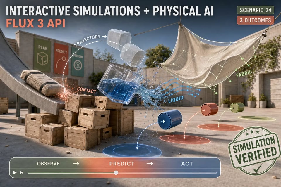 Develop Interactive Simulations and Physical AI with Flux 3 API