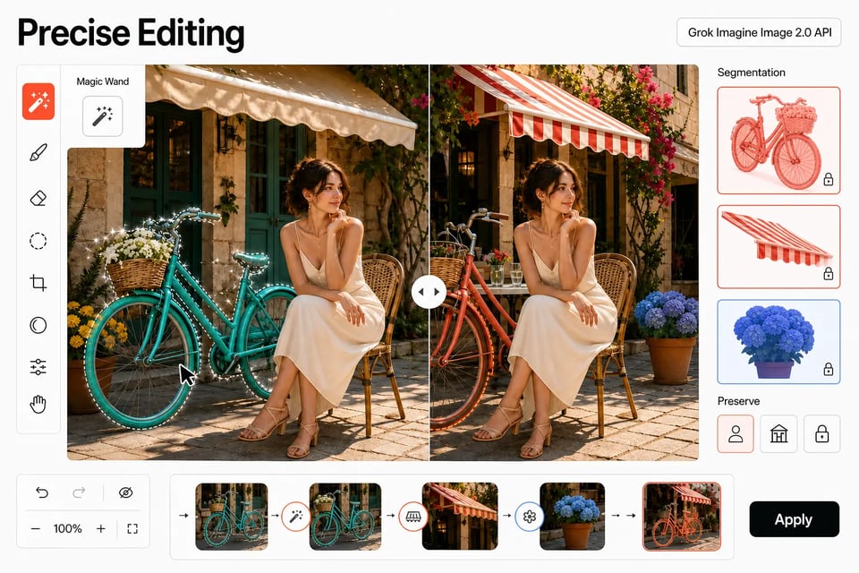 Precise Editing Expands with Grok Imagine Image 2.0 API