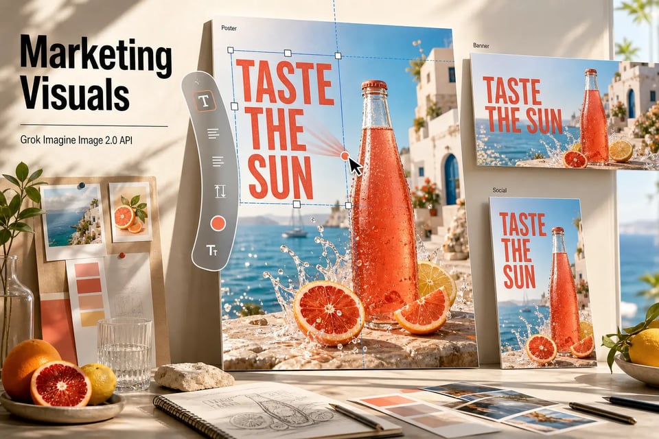 Create Marketing Posters and Promotional Visuals with Grok Imagine Image 2.0 API