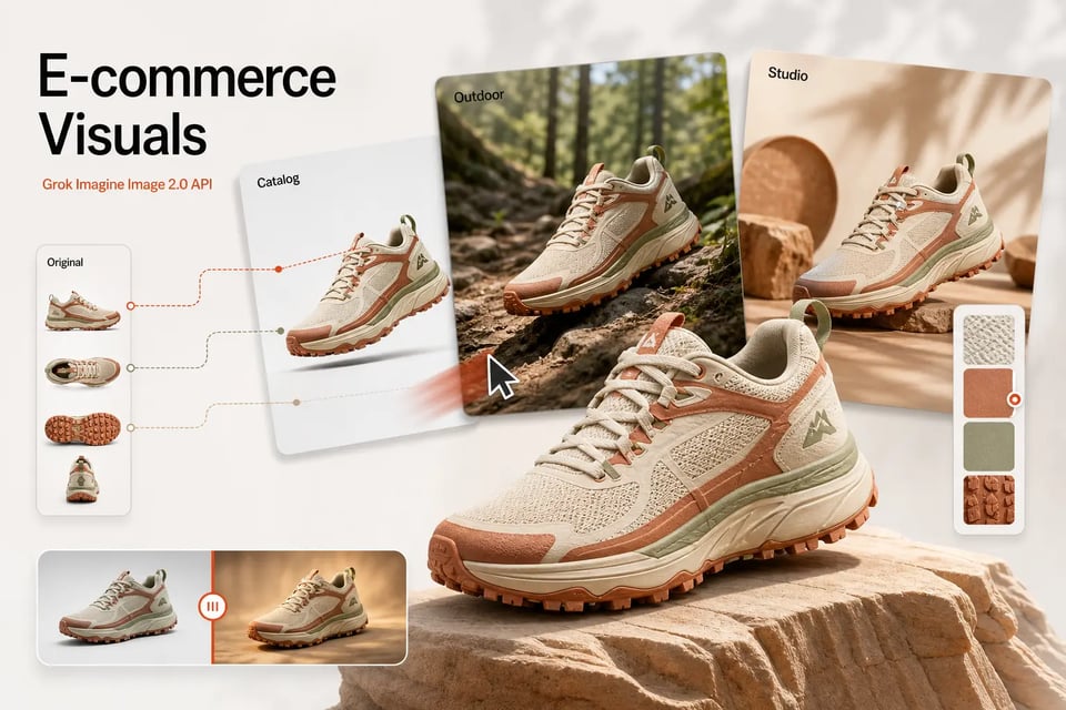 Design Product Images and E-commerce Visuals with Grok Imagine Image 2.0 API