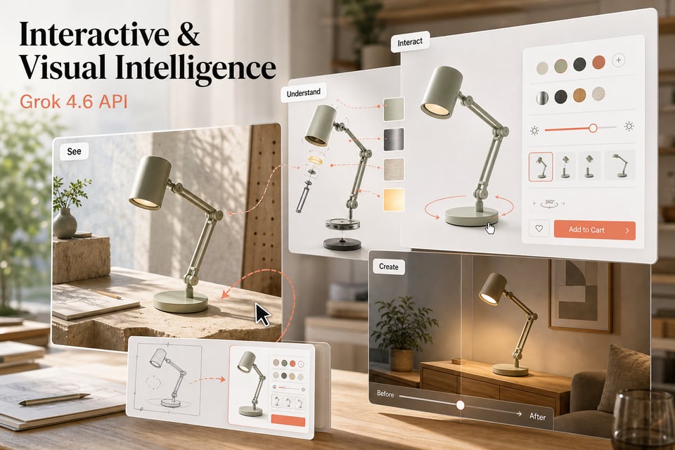 Interactive and Visual Intelligence of Grok 4.6 API