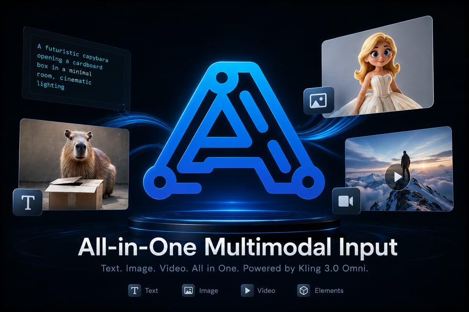 Multimodaler All-in-One-Input mit der Kling 3.0 Omni API