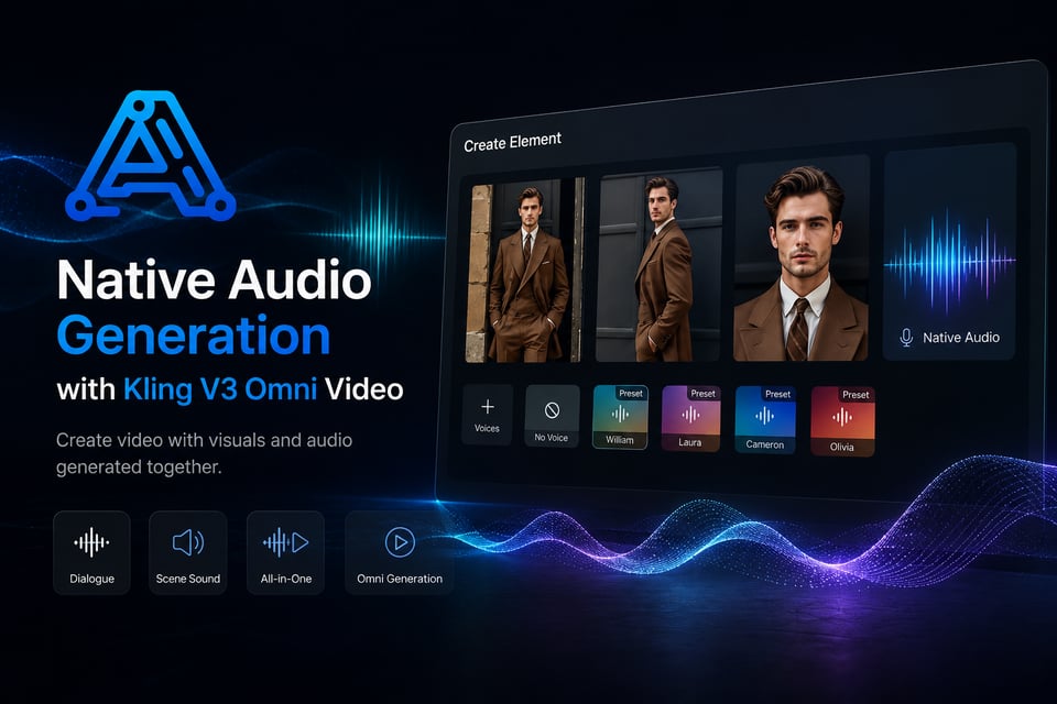 Native Audiogenerierung mit Kling V3 Omni Video