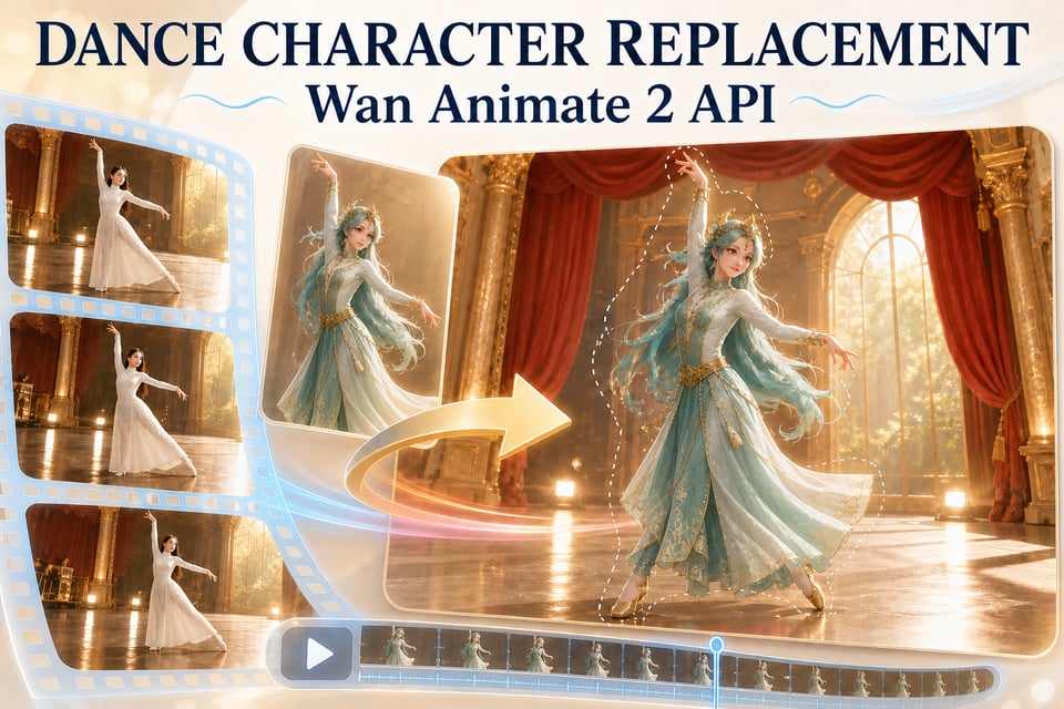 Character Dance and Motion Transfer with Wan Animate 2 API