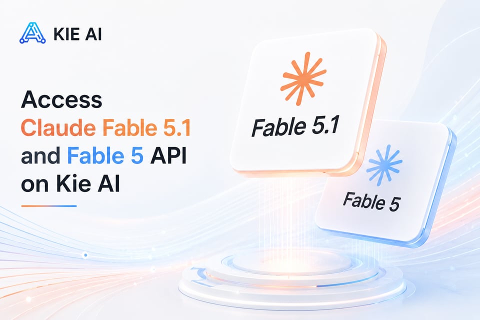 Zugriff auf die Claude Fable 5.1 und Fable 5 API bei Kie AI