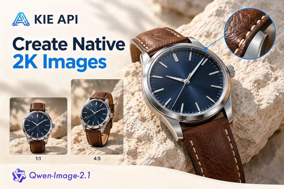 Native 2K-Bilder erstellen mit der Qwen-Image-2.1 API