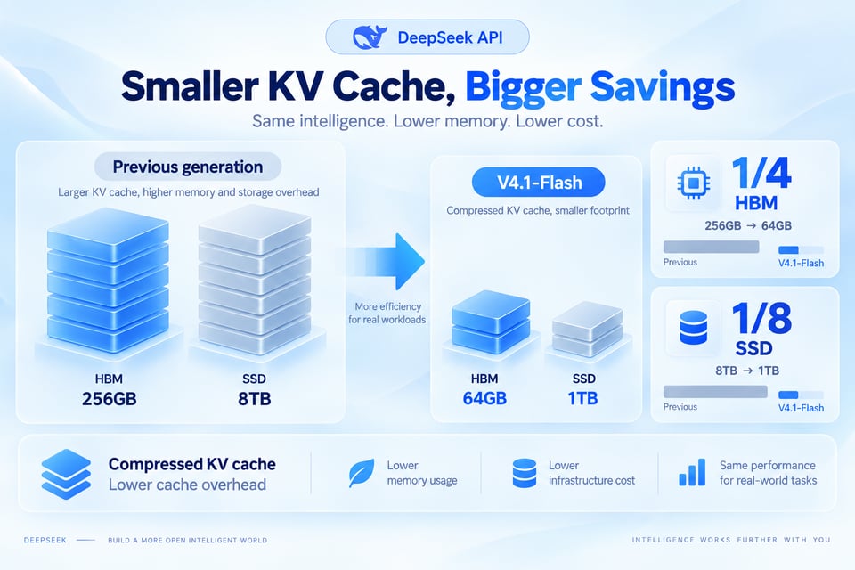 Ein komprimierter KV-Cache macht DeepSeek API-Workloads effizienter