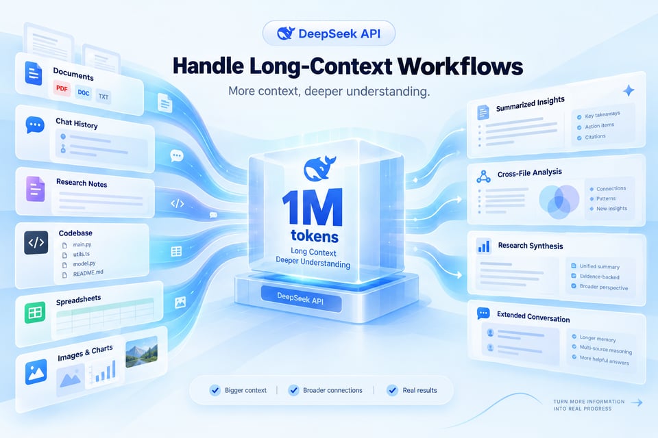 Meistere Long-Context-Workflows mit der DeepSeek API