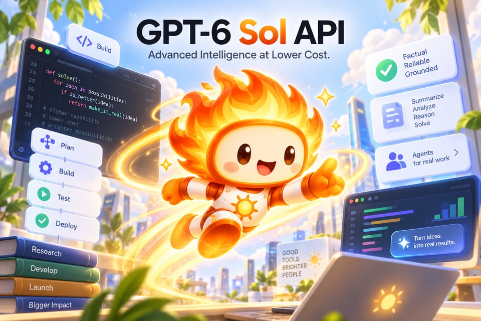 GPT-6 Sol API: Advanced Intelligence at Lower Cost