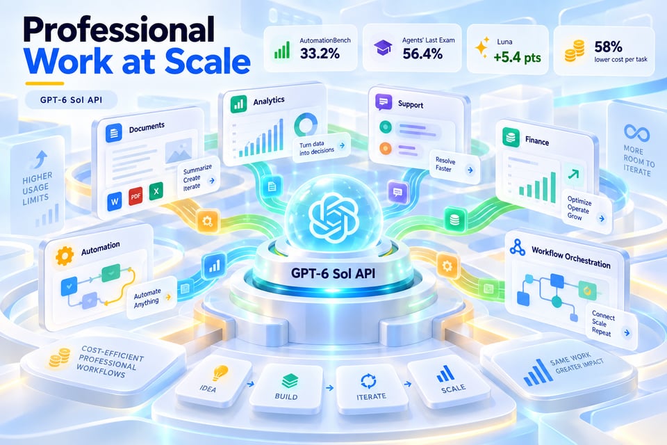 Professional Work at Scale with GPT-6 Sol API