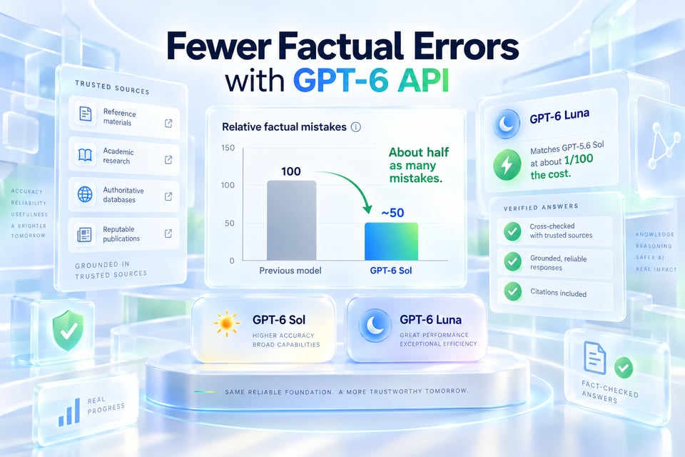 Fewer Factual Errors with GPT-6 API