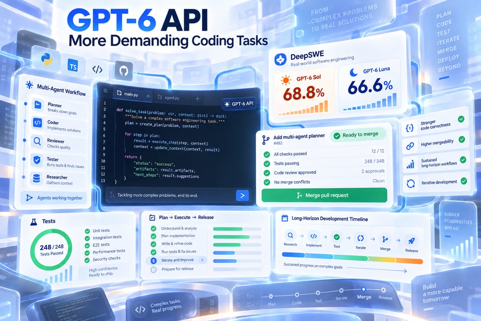 GPT-6 API Takes on More Demanding Coding Tasks