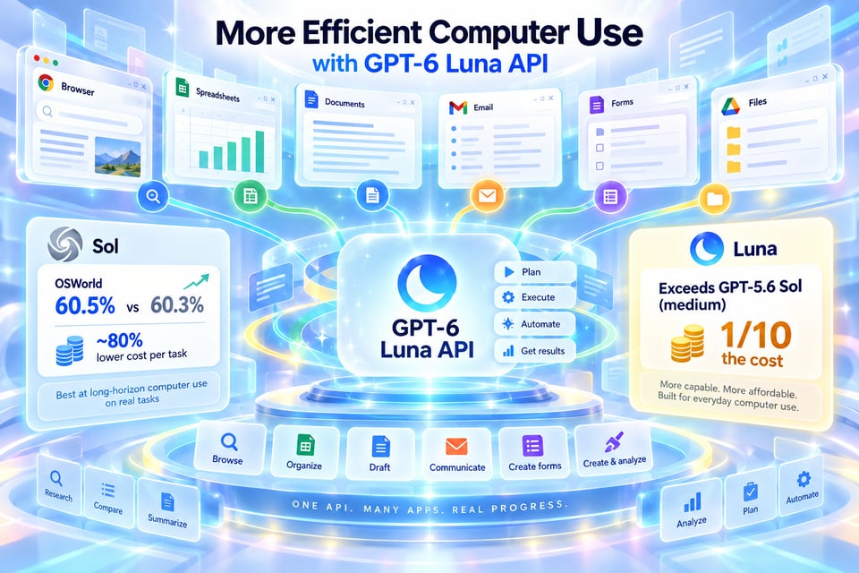 More Efficient Computer Use with GPT-6 Luna API
