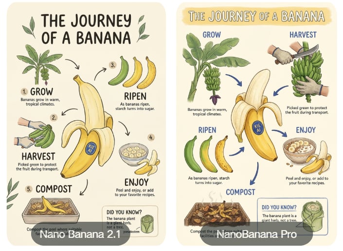 Nano Banana 2.1 vs Nano Banana Pro